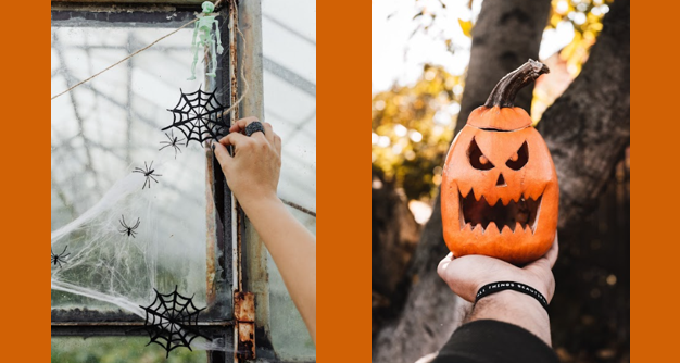 Decoración de Halloween hecha en casa