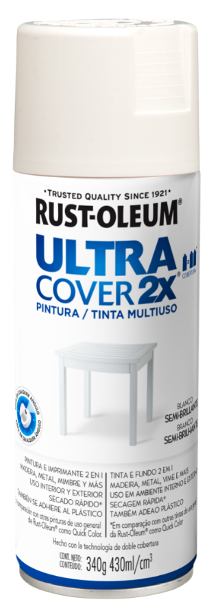Ultra Cover 2X Pintura Multiuso en Aerosol Acabado Semi Brillante